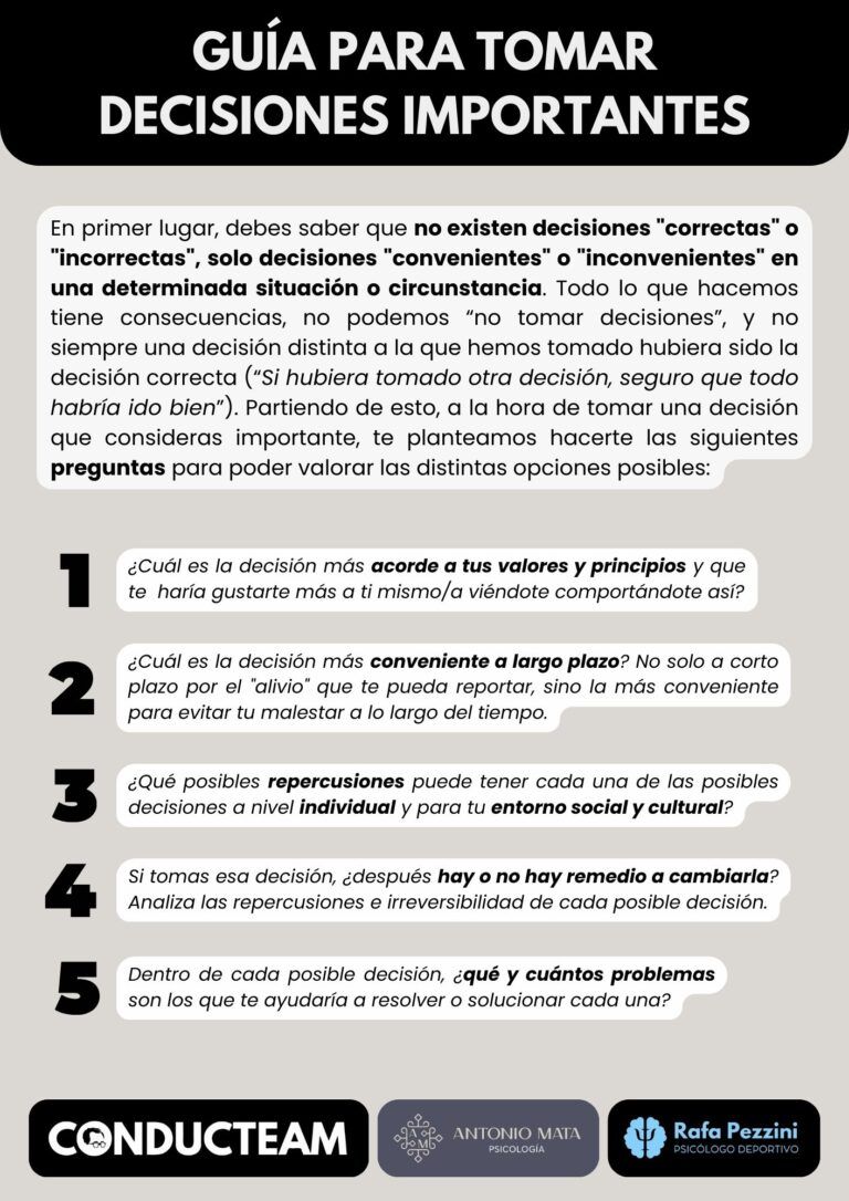 CONDUCTEAM - Guía para tomar decisiones importantes