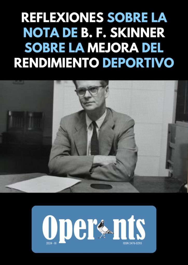 Gavoni (2024) Reflexiones sobre la nota de BF Skinner sobre la mejora del rendimiento deportivo