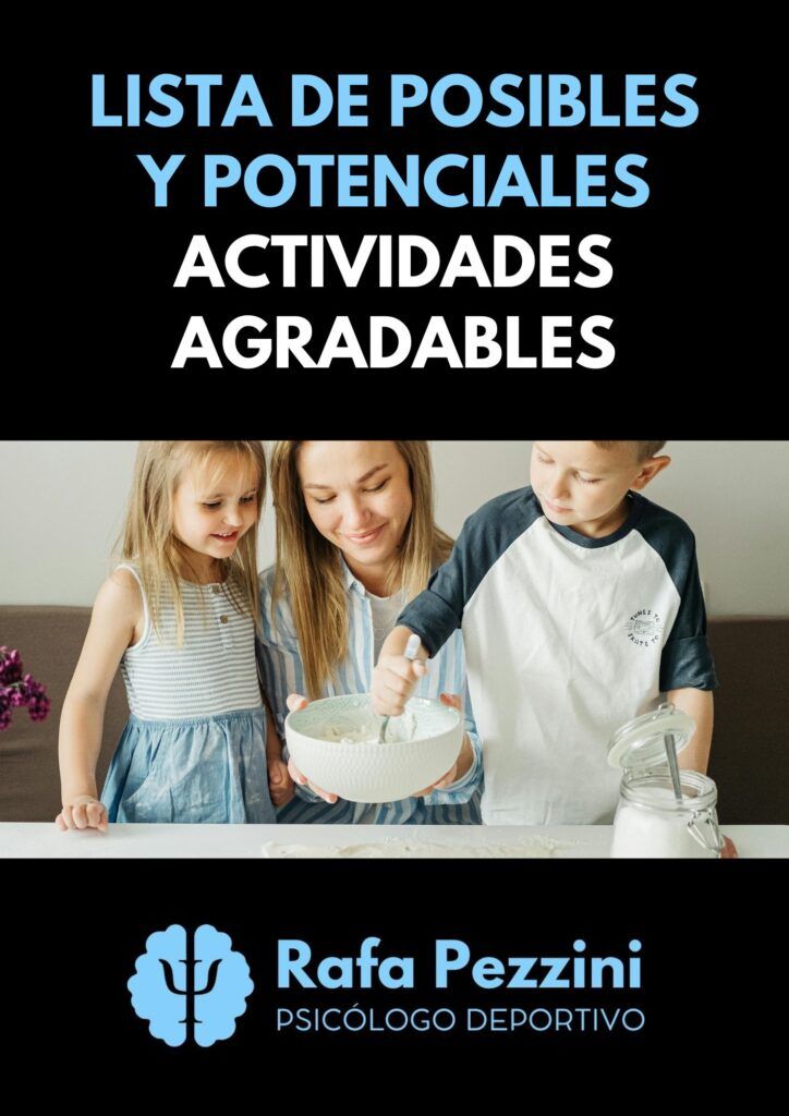 Listado de posibles y potenciales actividades agradables