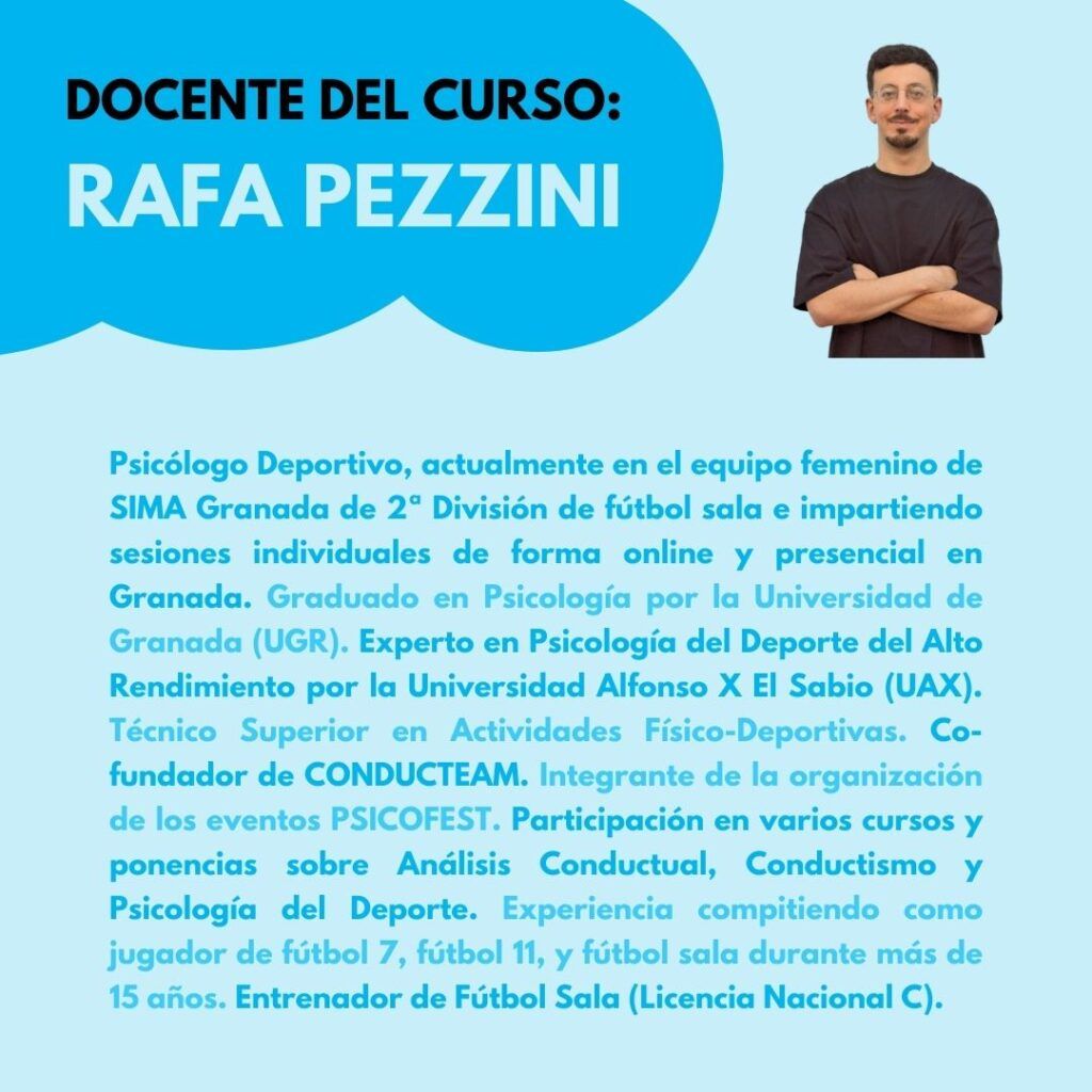 Curso Introducción Psicología Deporte Análisis Conductual Pezzini Conducteam