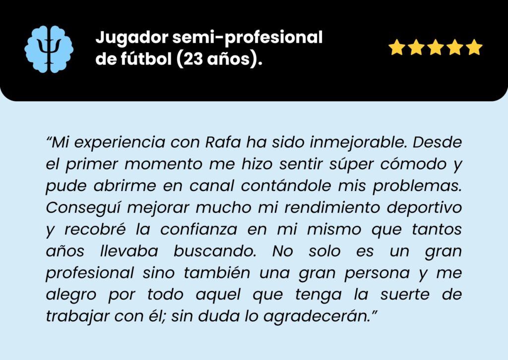 RESEÑAS RAFA PEZZINI PSICÓLOGO DEPORTIVO GRANADA ONLINE