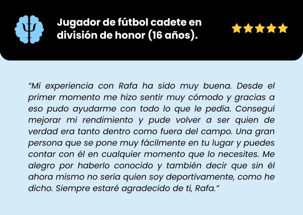 RESEÑAS RAFA PEZZINI PSICÓLOGO DEPORTIVO GRANADA ONLINE